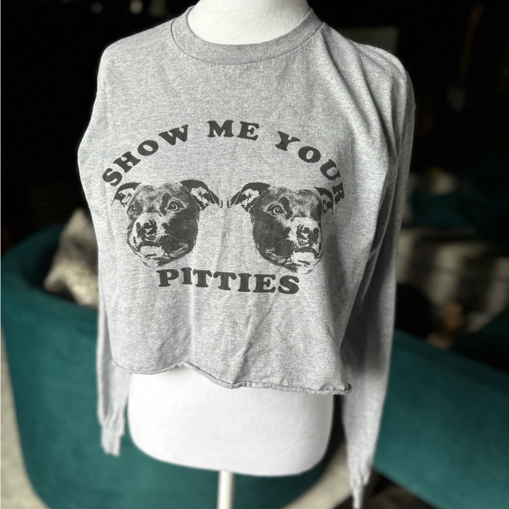 NWOT Cropped, long sleeve, sweatshirt